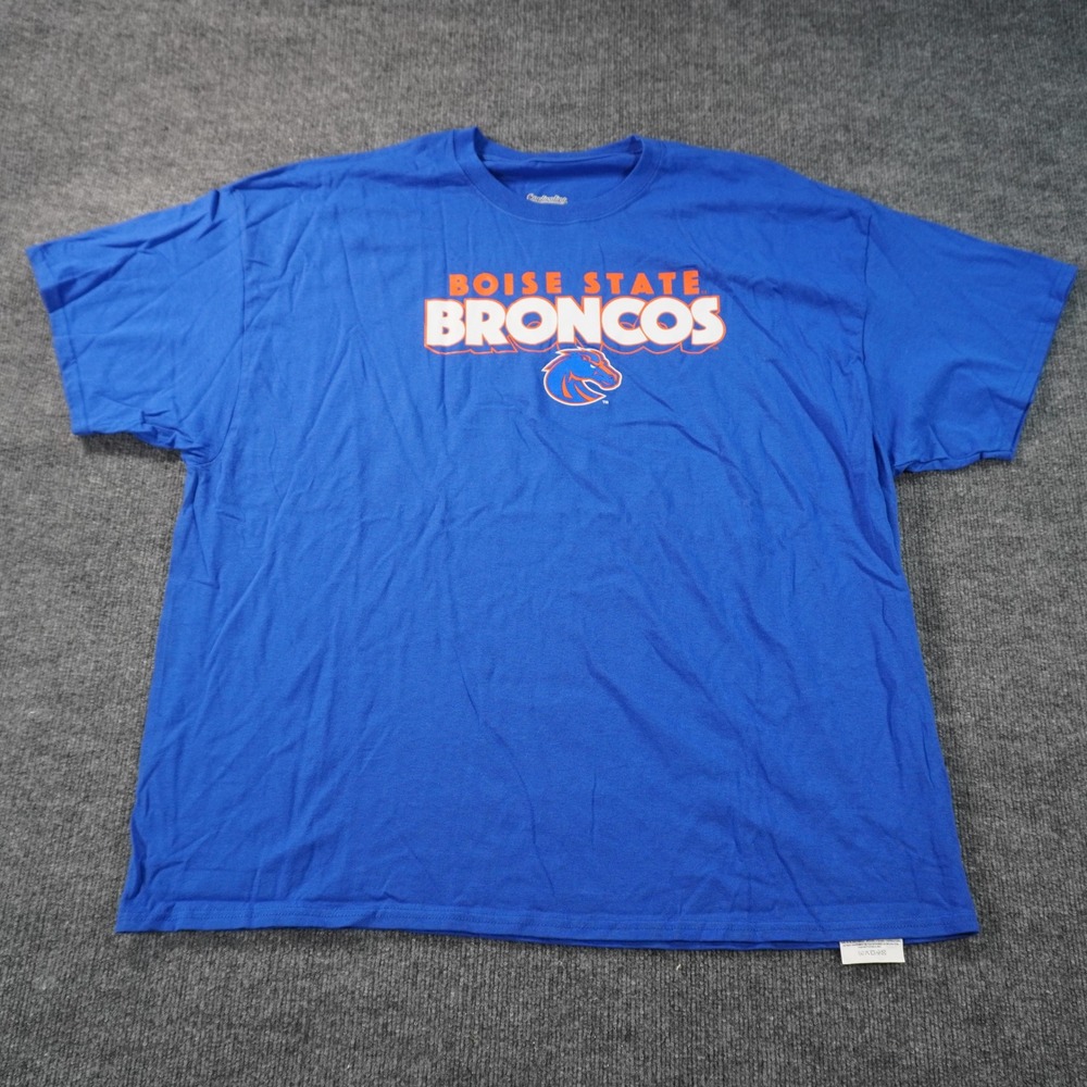 Boise State Broncos T-Shirt Mens 3XL Blue NCAA Graphic Tee Logo Captivating
